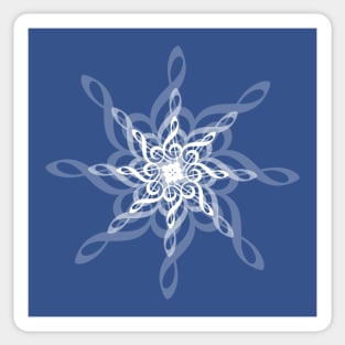 Treble Clef Snowflake Sticker